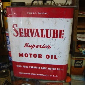 Servalube Superior Motor Oil Can