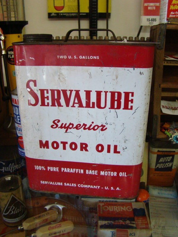 Servalube Superior Motor Oil Can