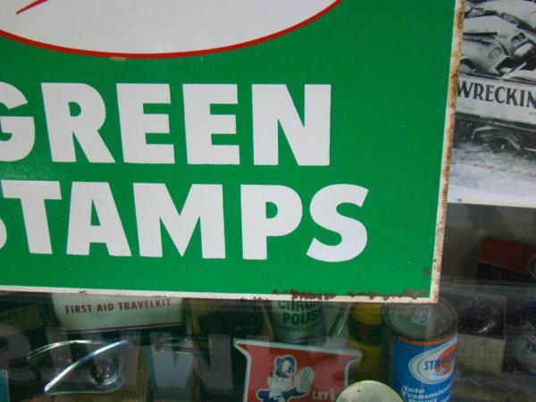 Thrifty Green Stamps Flange Sign Bottom