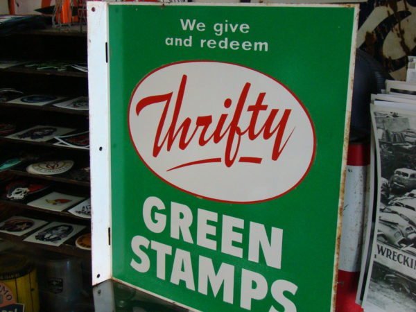 Thrifty Green Stamps Flange Sign Flange Mount