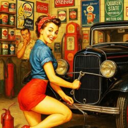 Pinup Oil Change