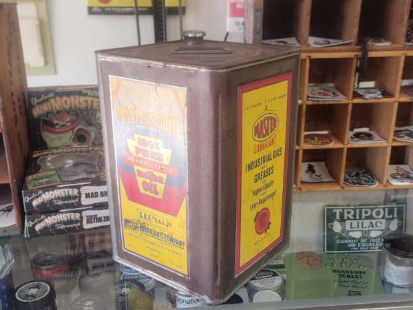 MASTERMOBILE Motor Oil Can Five Gallon Side