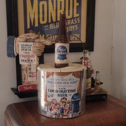 Pabst Blue Ribbon Beer Bucket Display Complete