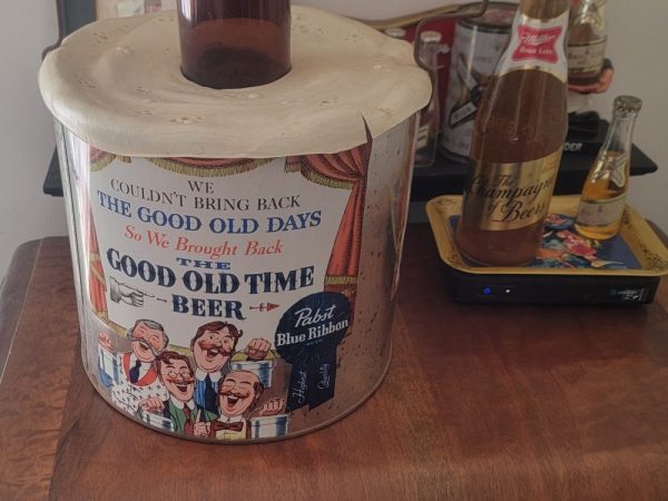 Pabst Blue Ribbon Beer Bucket Display Lower