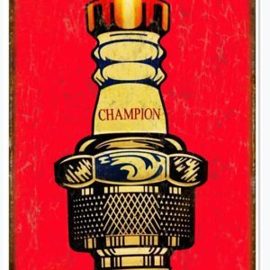 Vintage Champion Spark Plug Sign