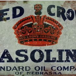 Red Crown Gasoline Standard Oil, Aged