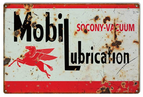 Socony Mobil Lubrication Motor Oil