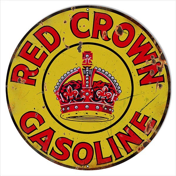 Large Red Crown Gasoline