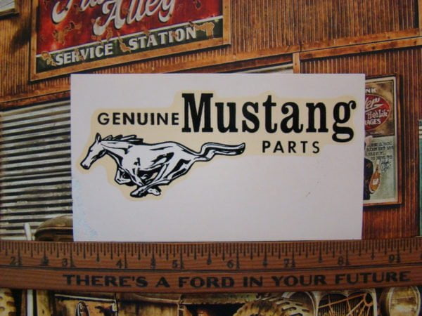 Vintage Original 1960s Genuine Mustang Parts – Water Slide Decal