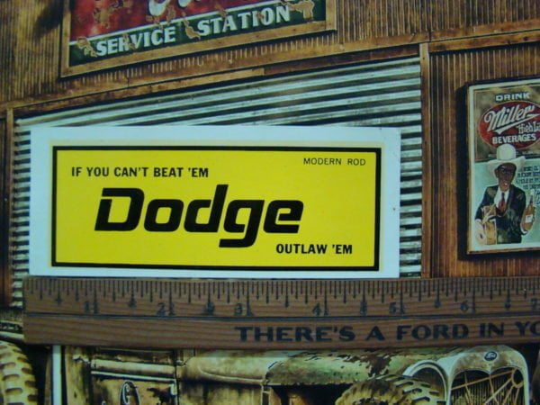 1960s Dodge – Water Slide Decal