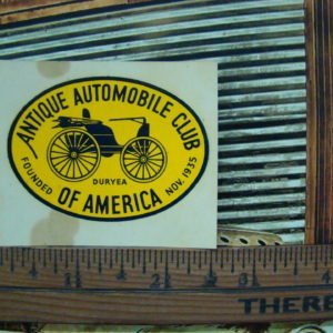 Vintage Original 1960s Antique Auto Club Of America