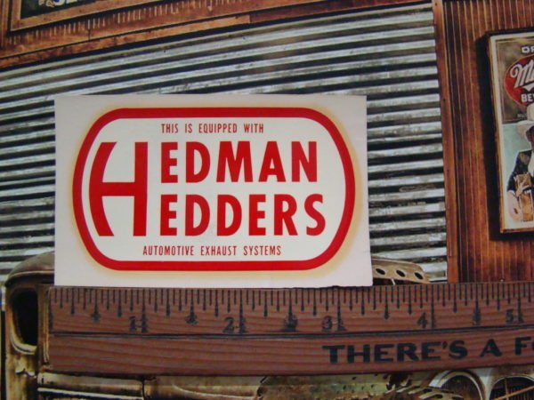 Original 1960s Hedman Hedders – Water Slide Decal