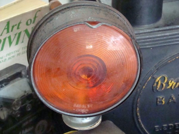 Stratolite Amber Red Lamp Amber Side