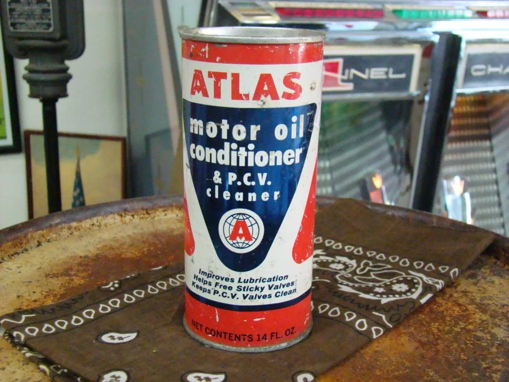 Atlas Motor Oil Conditioner, FULL Vintage Ford Parts, Music