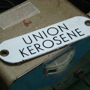 Union Oil Porcelain Kerosene Tag