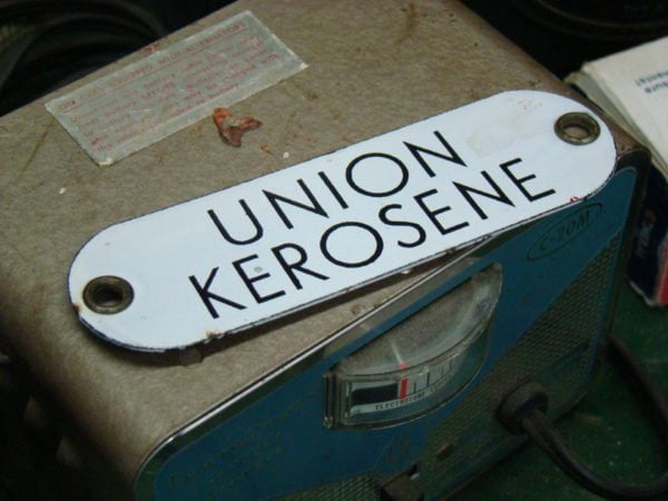 Union Oil Porcelain Kerosene Tag