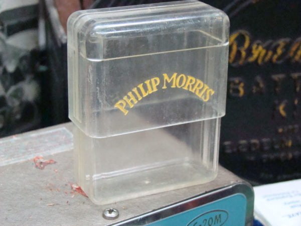 Philip Morris Cigarette Pack Holder New Old Stock