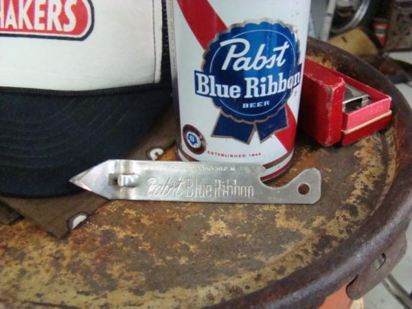 Pabst Blue Ribbon Large Bottle Opener Back