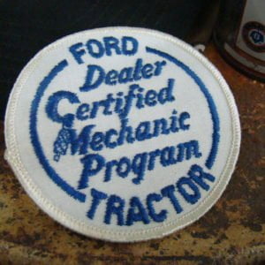 Ford Tractor Certified Mechanic Program Patch