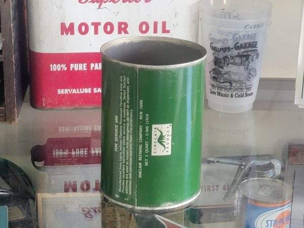 Sinclair Opaline Motor Oil Back Quart