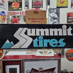 Summit Tires Sign 1960s 