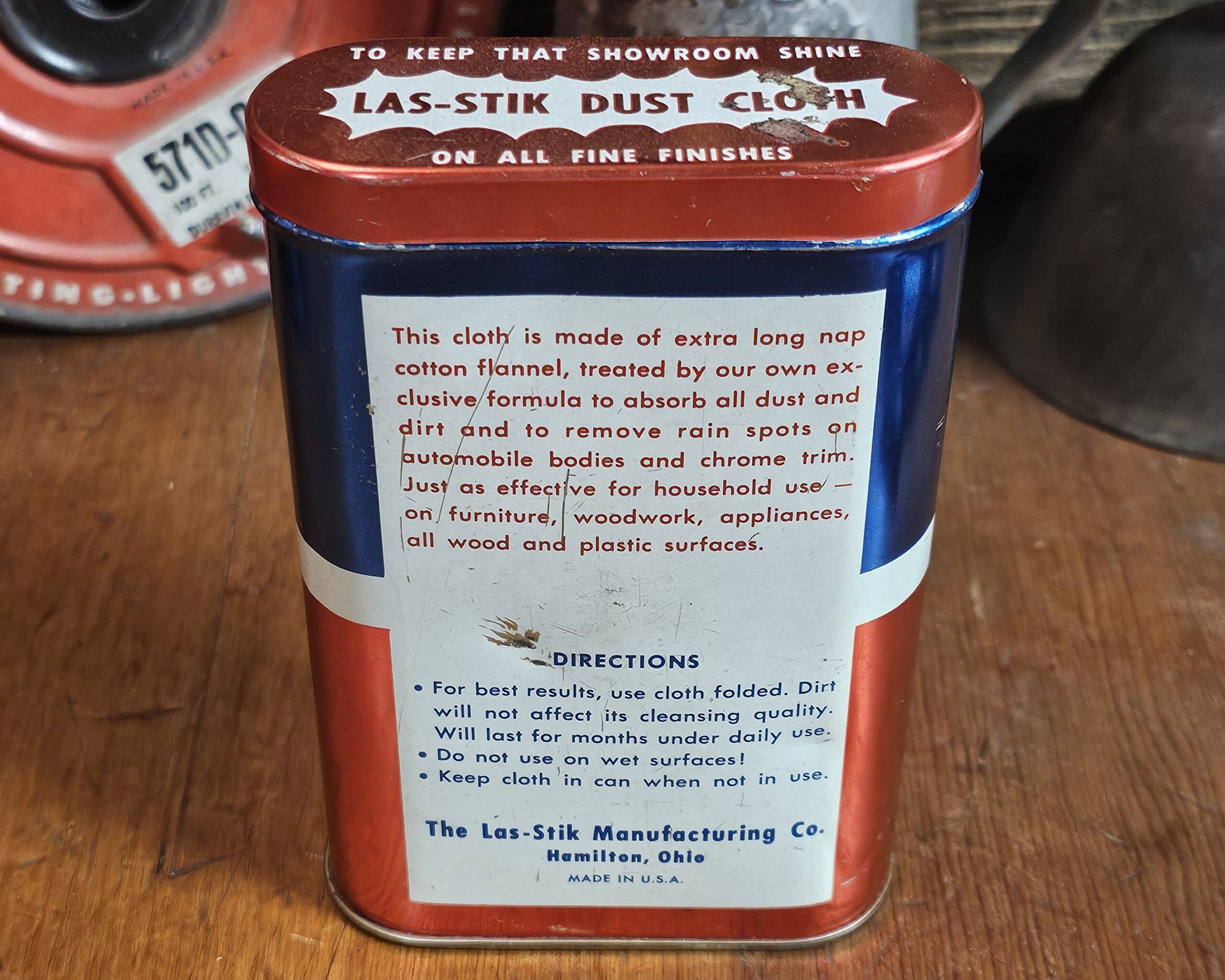 Las-stik Dust Cloth Tin, With Cloth - Image 2