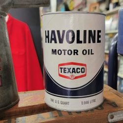 Texaco Havoline Motor Oil Can, Quart