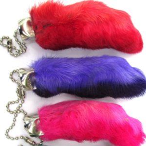 Rabbits Foot Key Chain Color