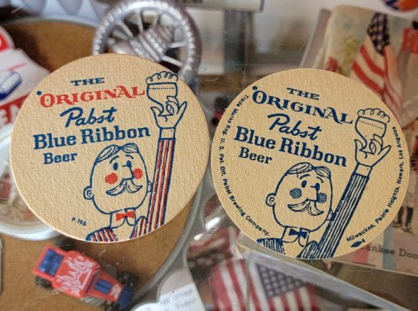 Original Pabst Blue Ribbon Beer Coasters (Bartender)