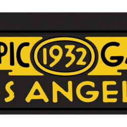 License Plate Bottom 1932 Olympic Games