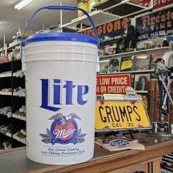 Miller Lite Bucket Cooler With Styrofoam Insert