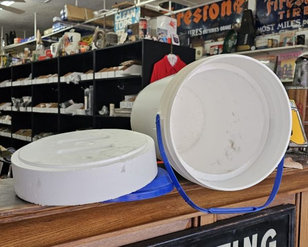 Miller Lite Bucket Cooler With Styrofoam Insert Inside