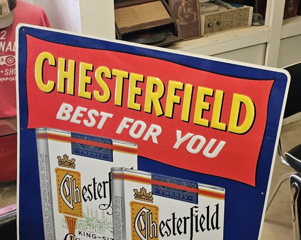 Chesterfield Best For You Cigarettes Tin Sign Top