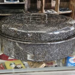 Black Enamelware Roasting Pan