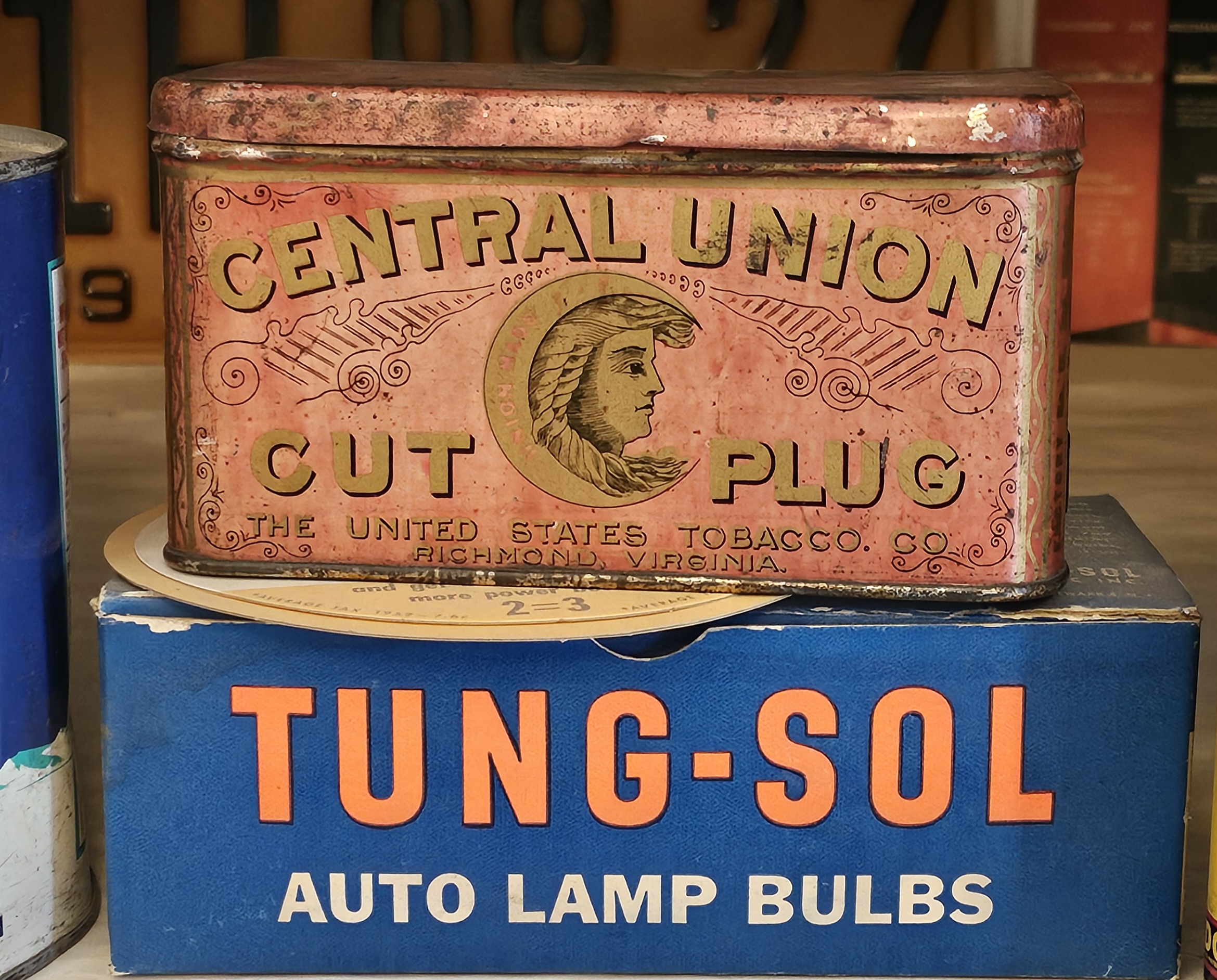 Central Union Cut Plug Tobacco Tin - Image 2
