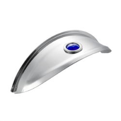 Head Lamp Visor With Blue Dot 7 Stainless