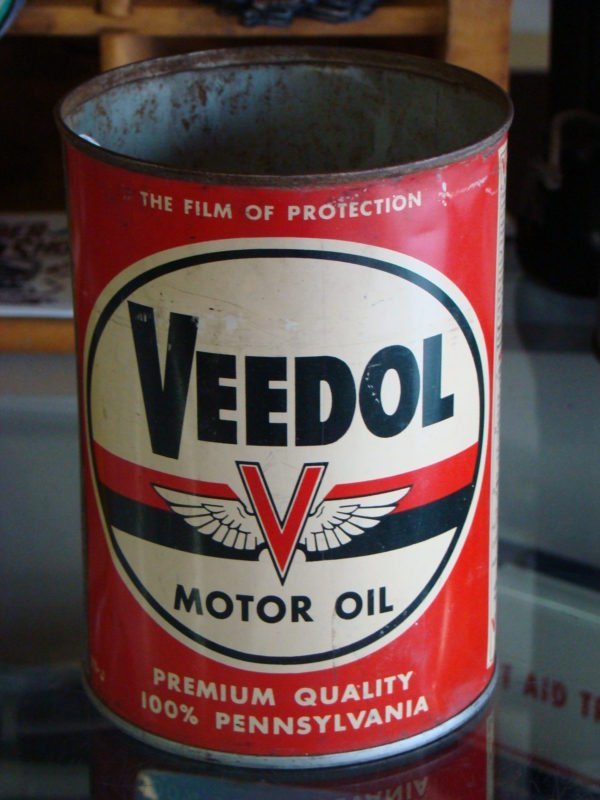 Veedol Motor Oil Can, The Film Of Protection Front