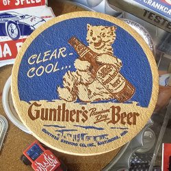 Gunthers Premium Dry Beer Coasters