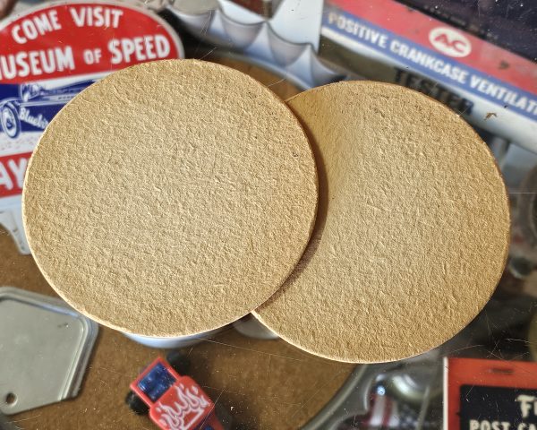 Gunthers Premium Dry Beer Coasters Bottoms