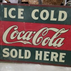 Ice Cold Coca-Cola Sold Here Flange Sign