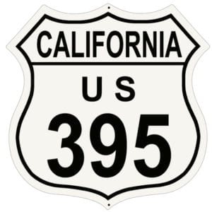 Route 395 Shield Reproduction Sign