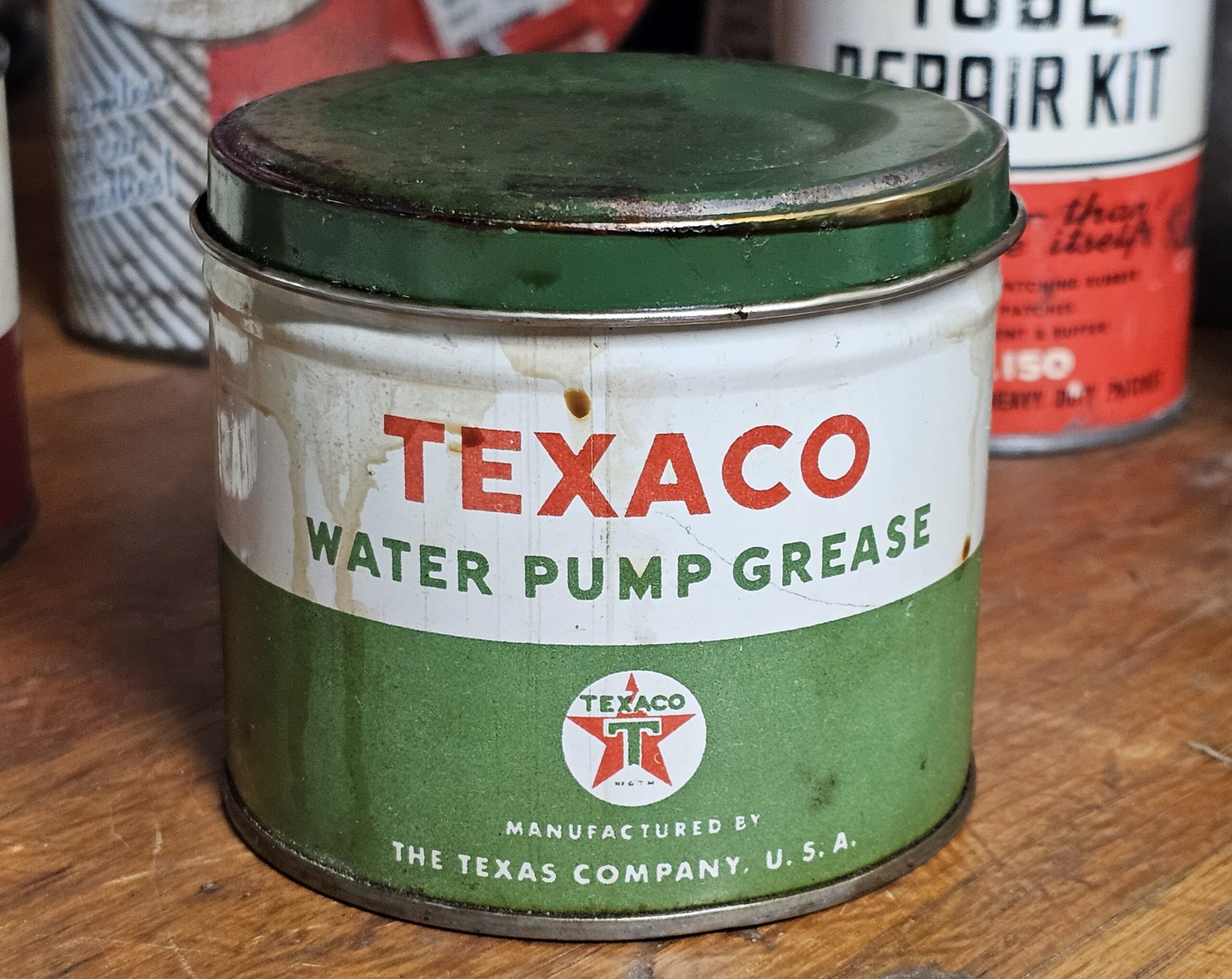 Texaco Water Pump Grease Can One Pound