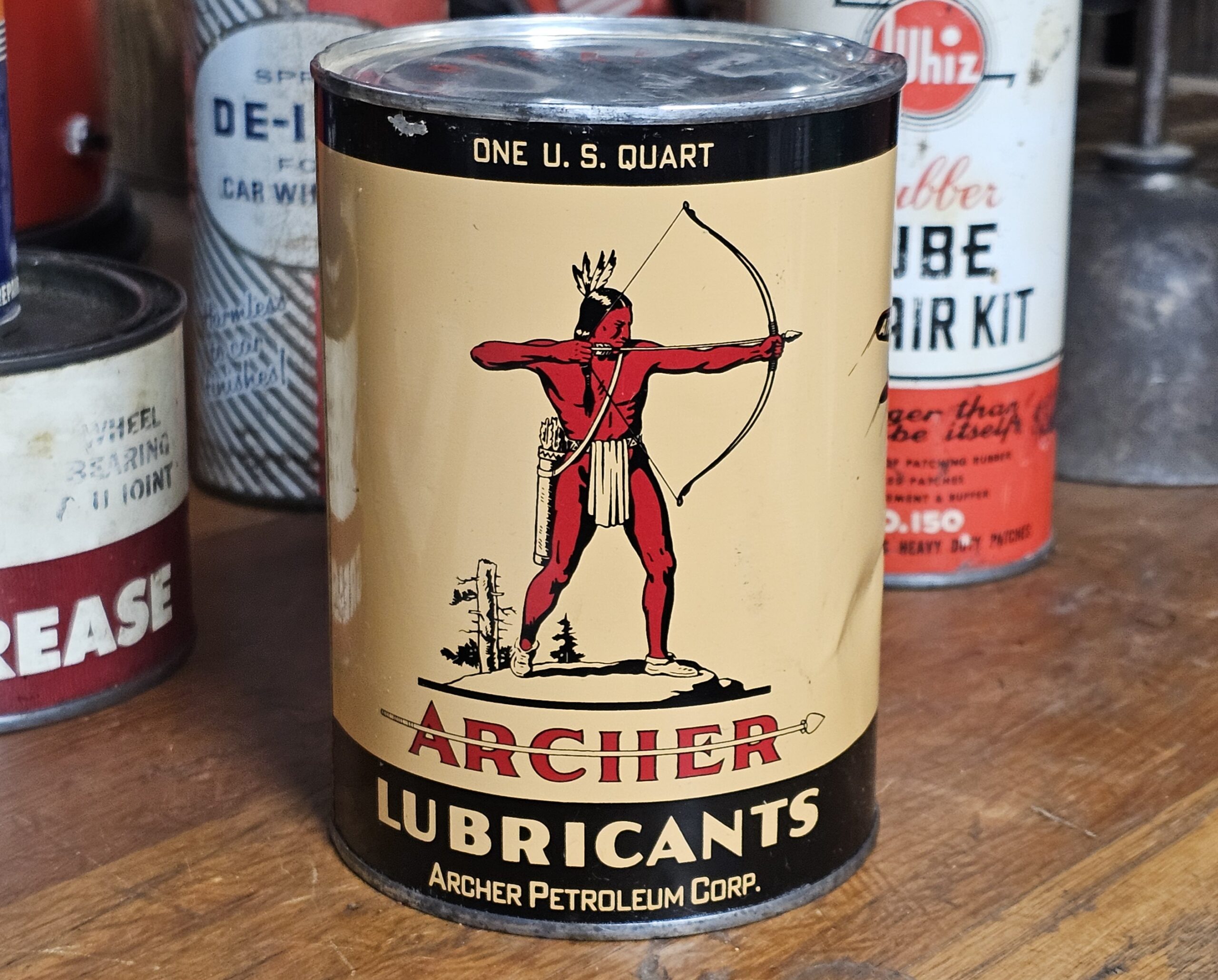 Archer Petroleum Corp Motor Oil Can Back