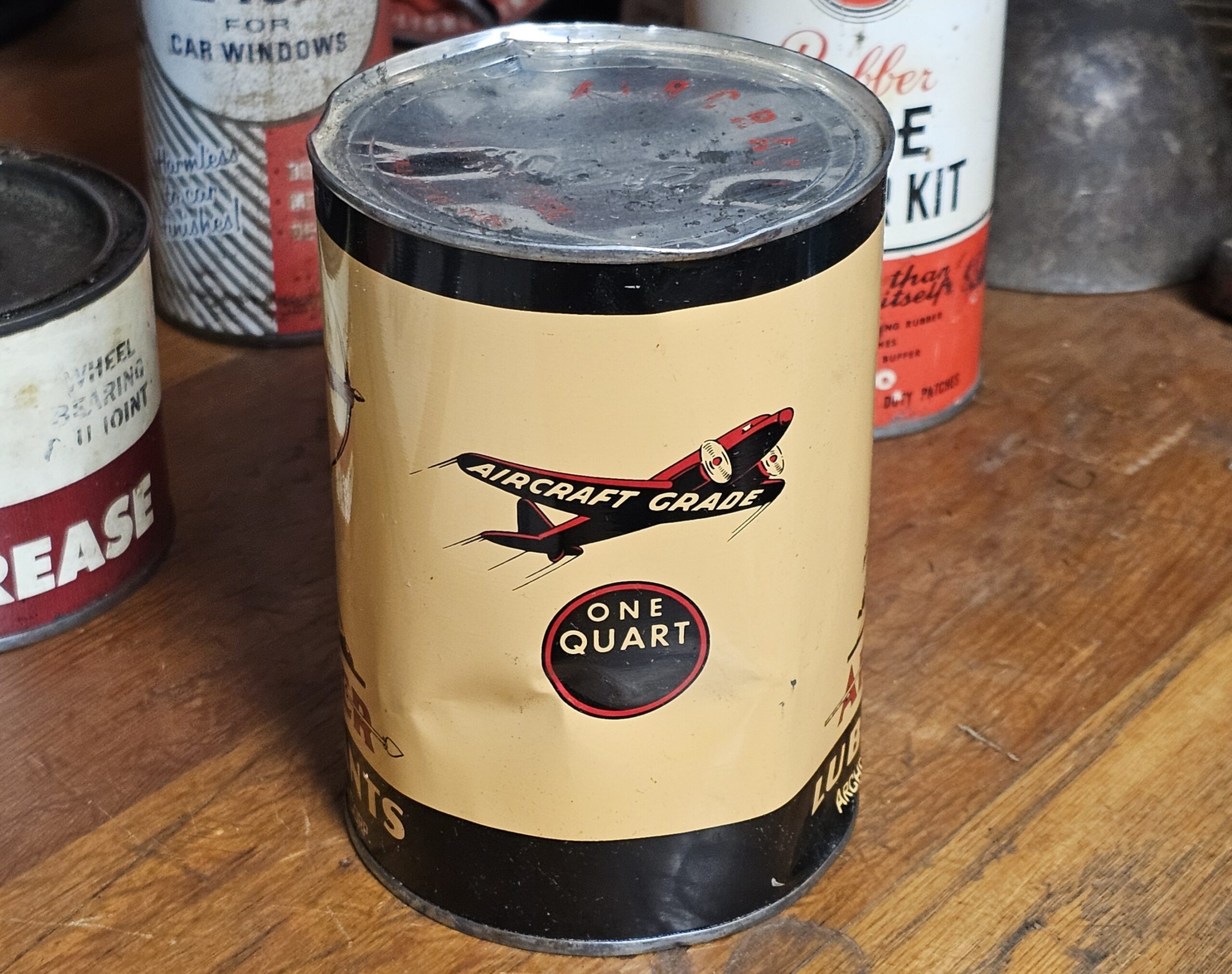 Archer Petroleum Corp Motor Oil Can Side Dents