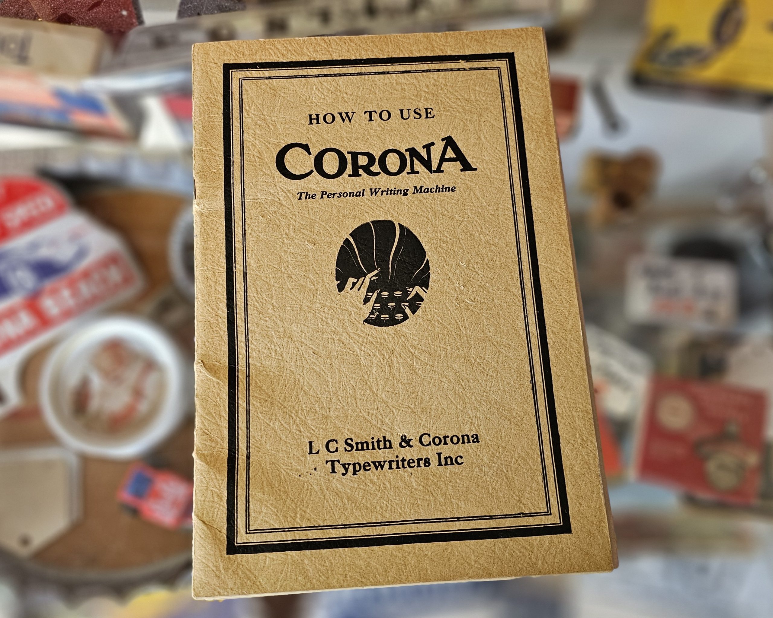 Corona Model 4 Typewriter Original Book