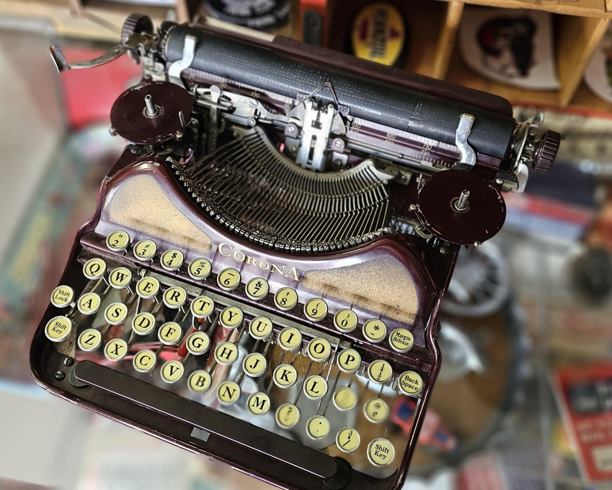 Corona Model 4 Typewriter Top