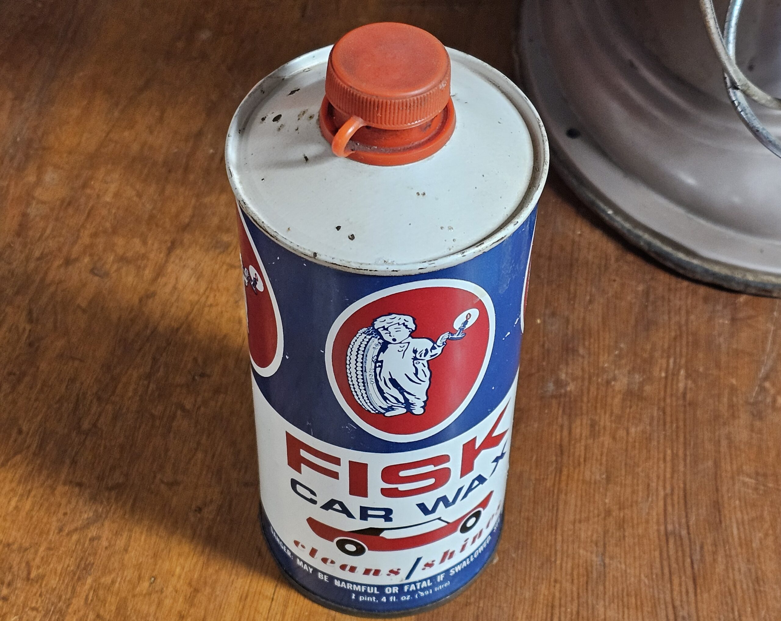 Fisk Car Wax Cleans Shines Cone Top Top