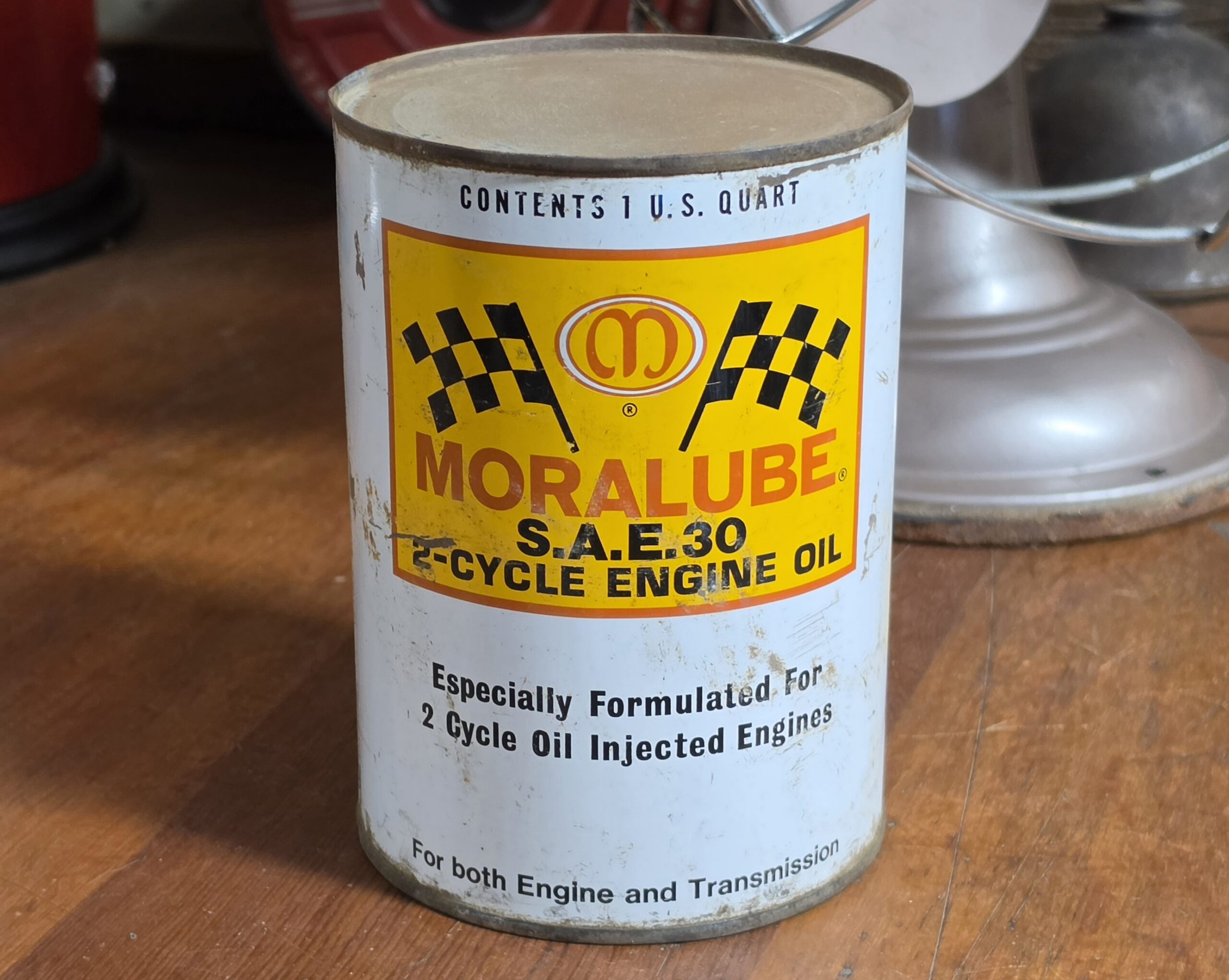 Moralube SAE 30 2-Cycle Engine Oil Can
