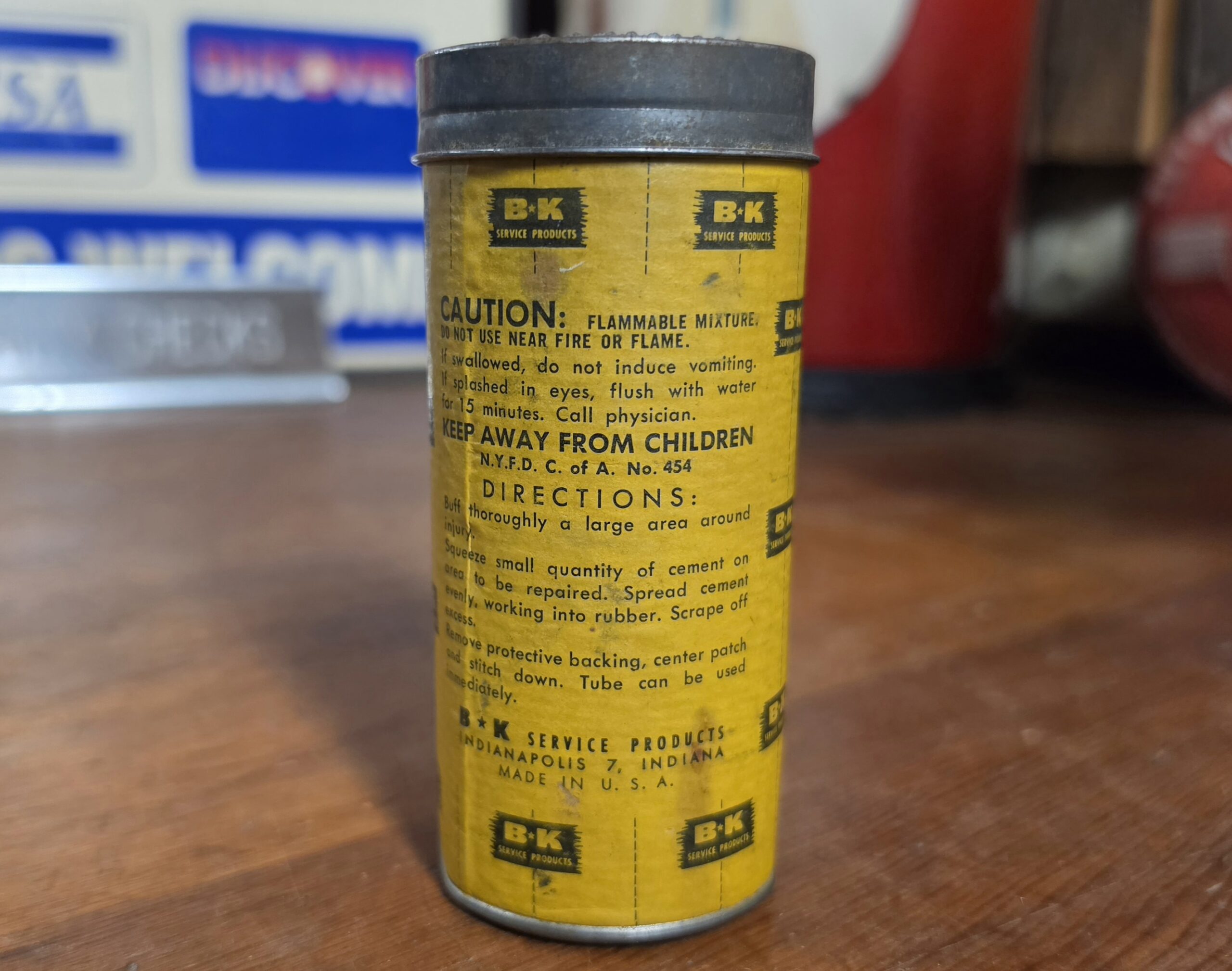 NAPA Balkamp 4-544 Cold Patch Kit Back
