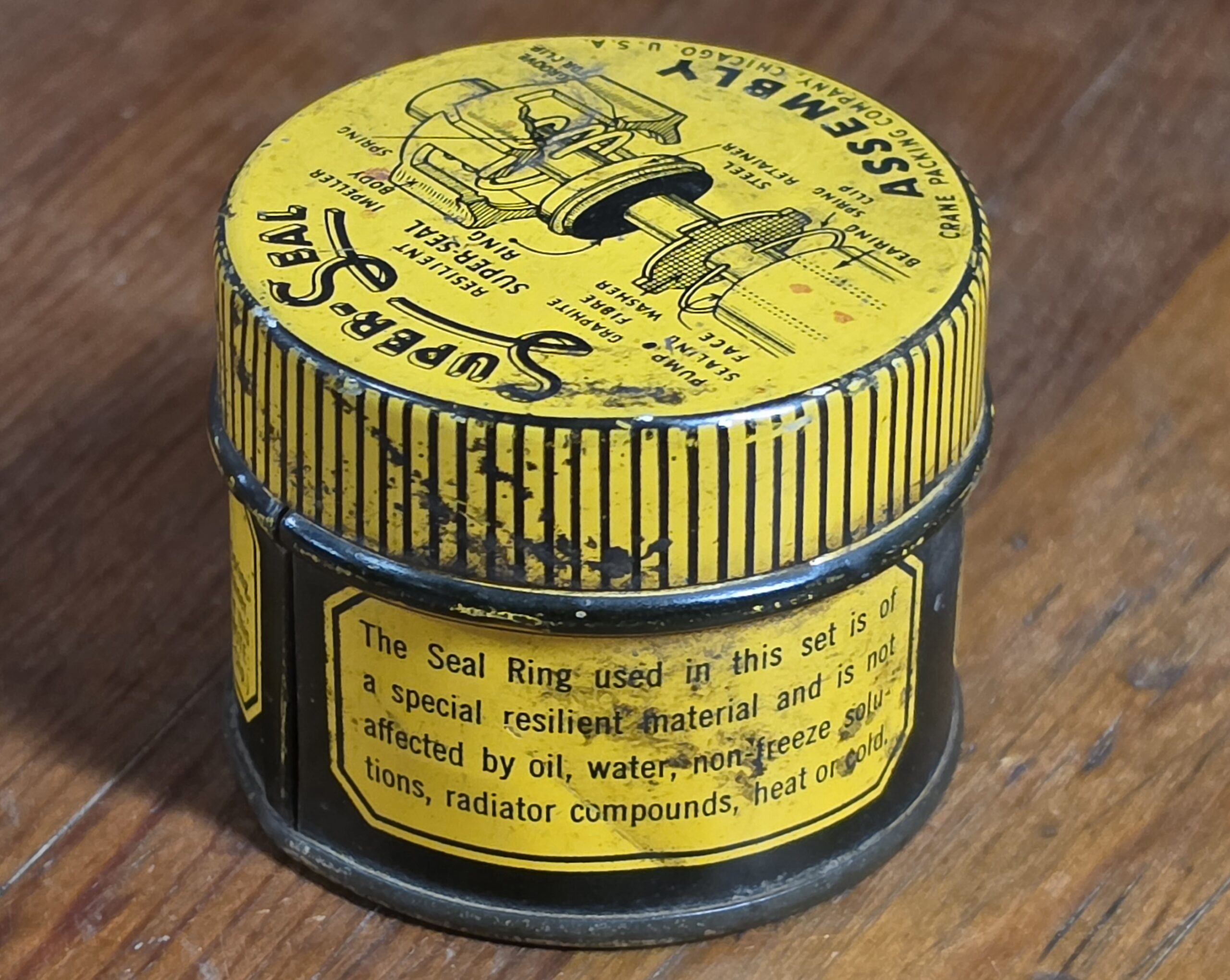 1937-38 Super-Seal Brand Water Pump Seal Right
